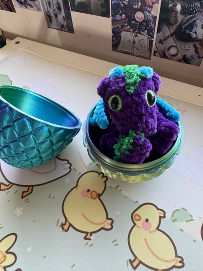 Baby dragon in an egg