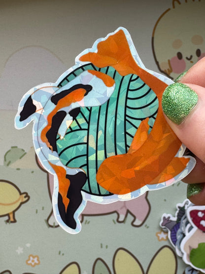 Koi yarn pond sticker