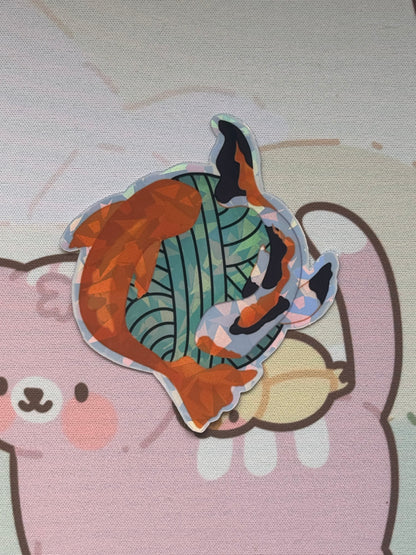 Koi yarn pond sticker