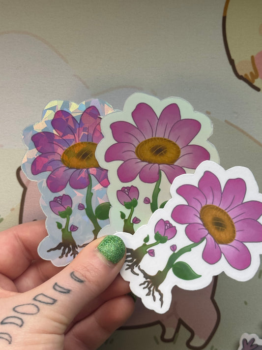 Flower sticker