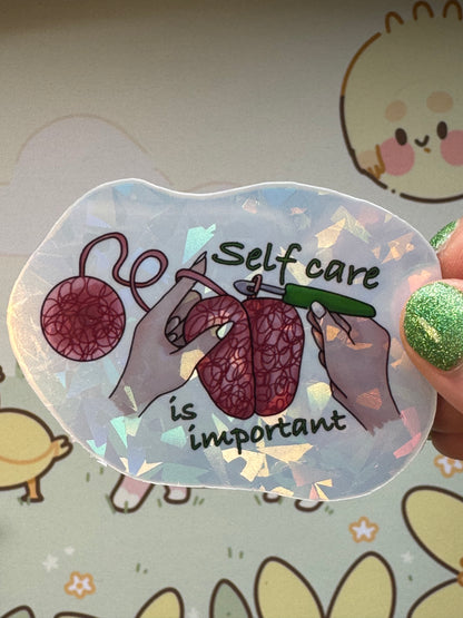 Self care sticker- self care is important