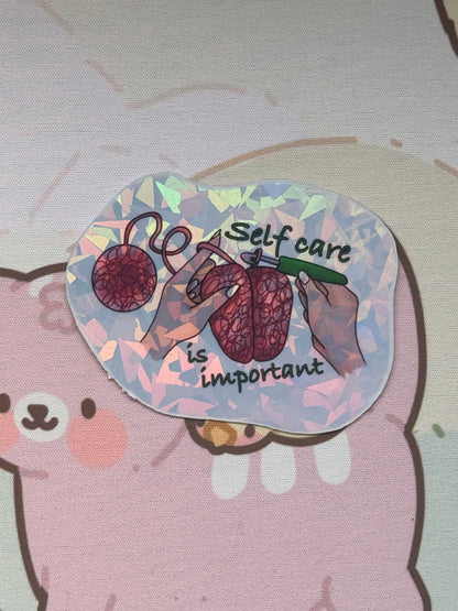 Self care sticker- self care is important