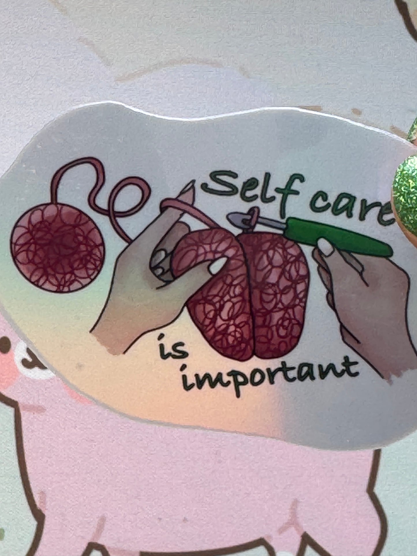 Self care sticker- self care is important