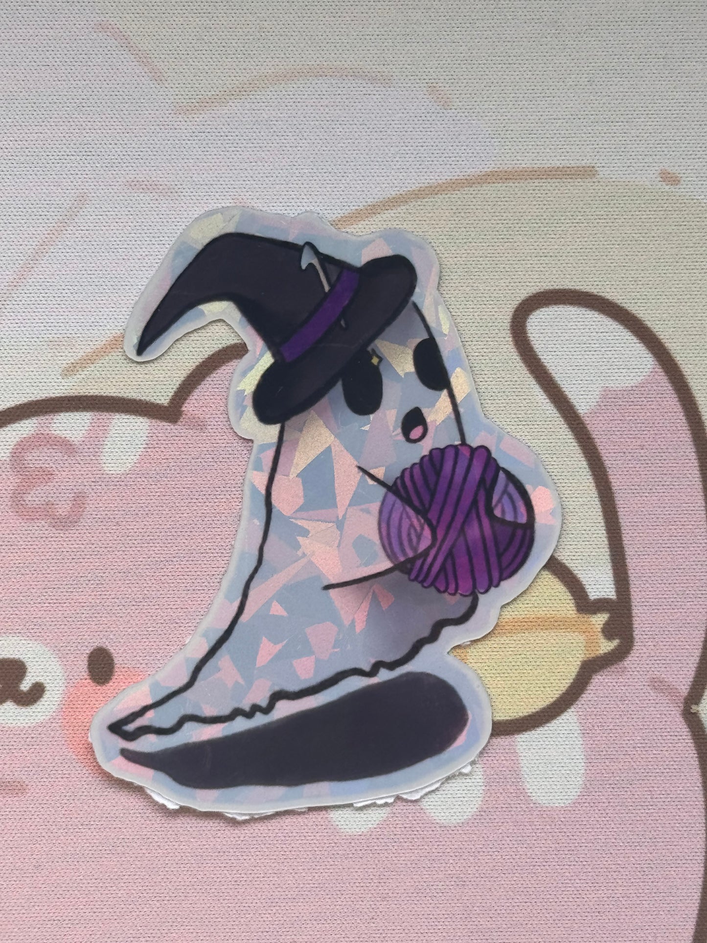 Witch ghost sticker