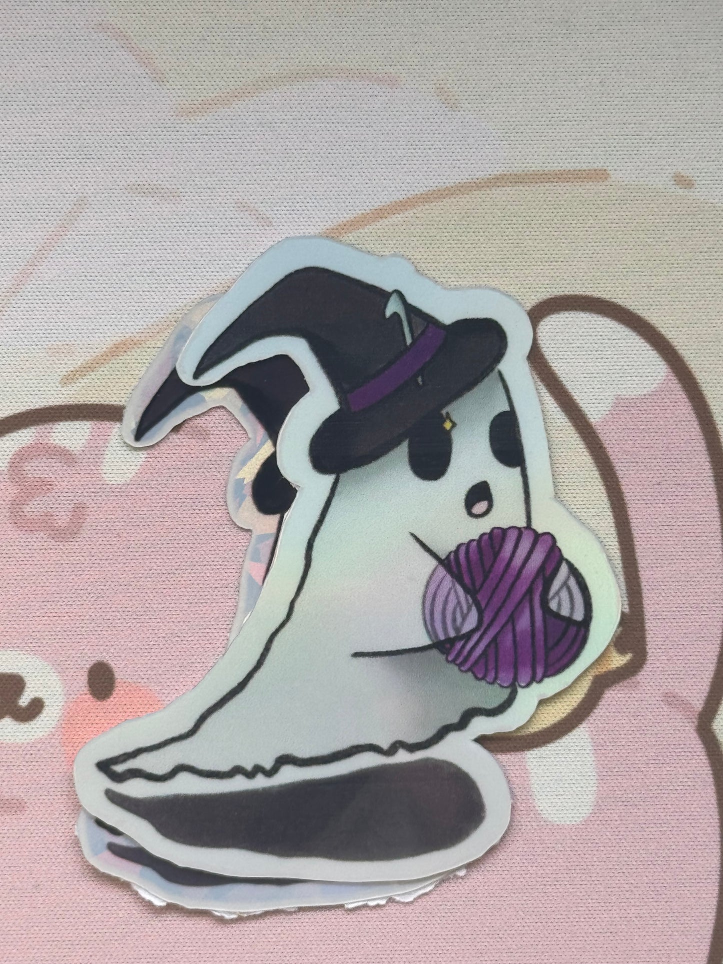 Witch ghost sticker