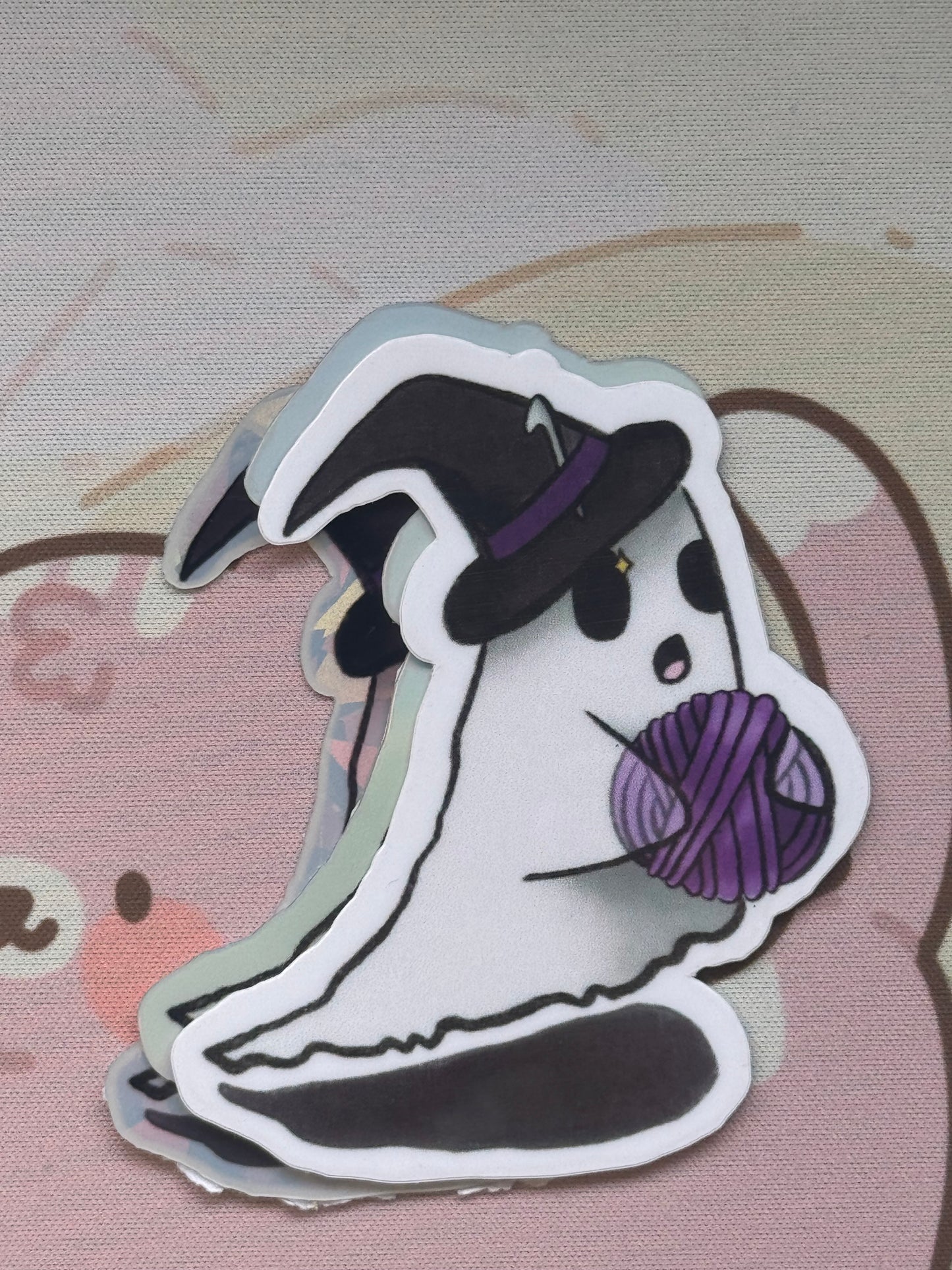 Witch ghost sticker