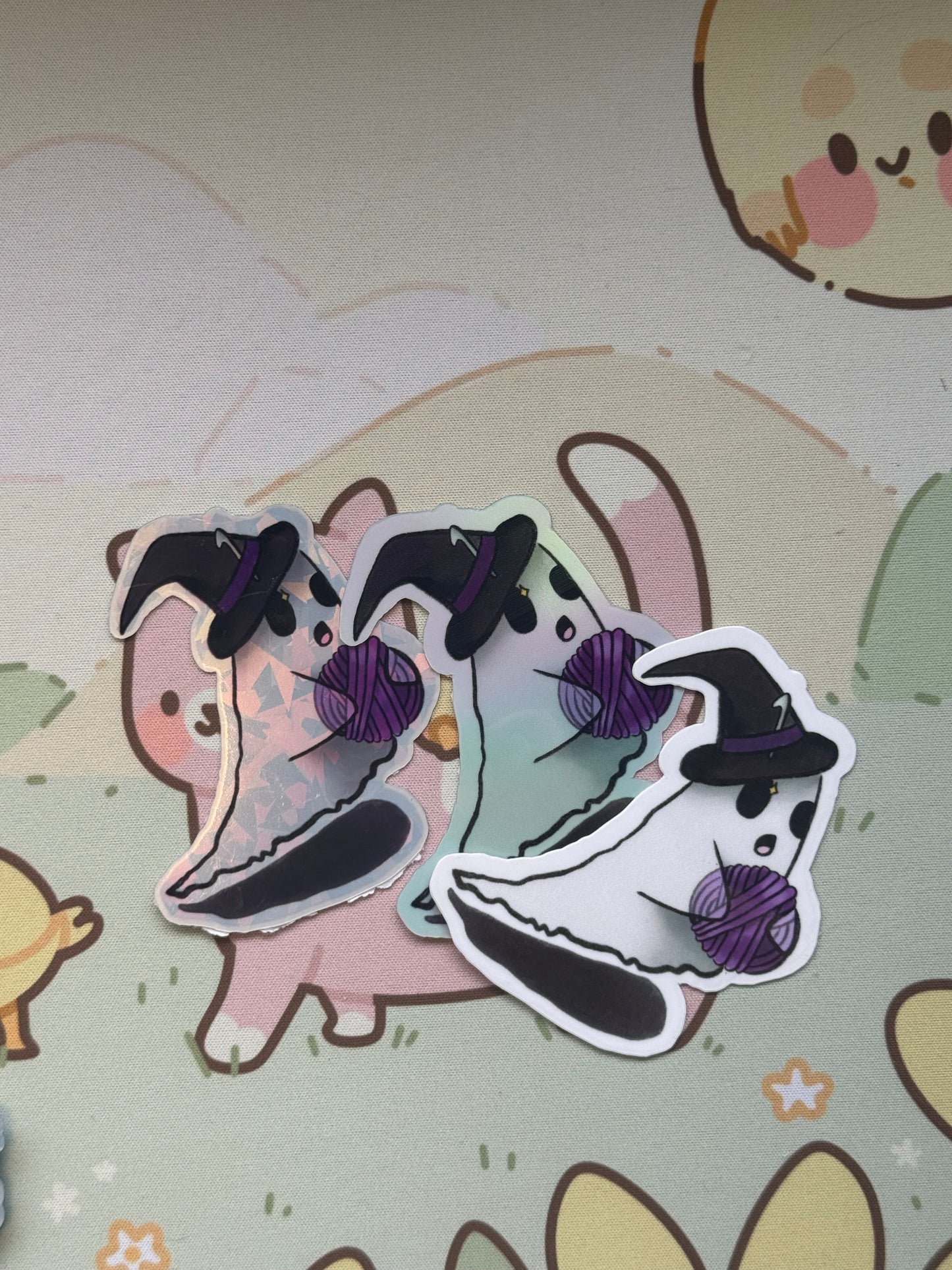Witch ghost sticker