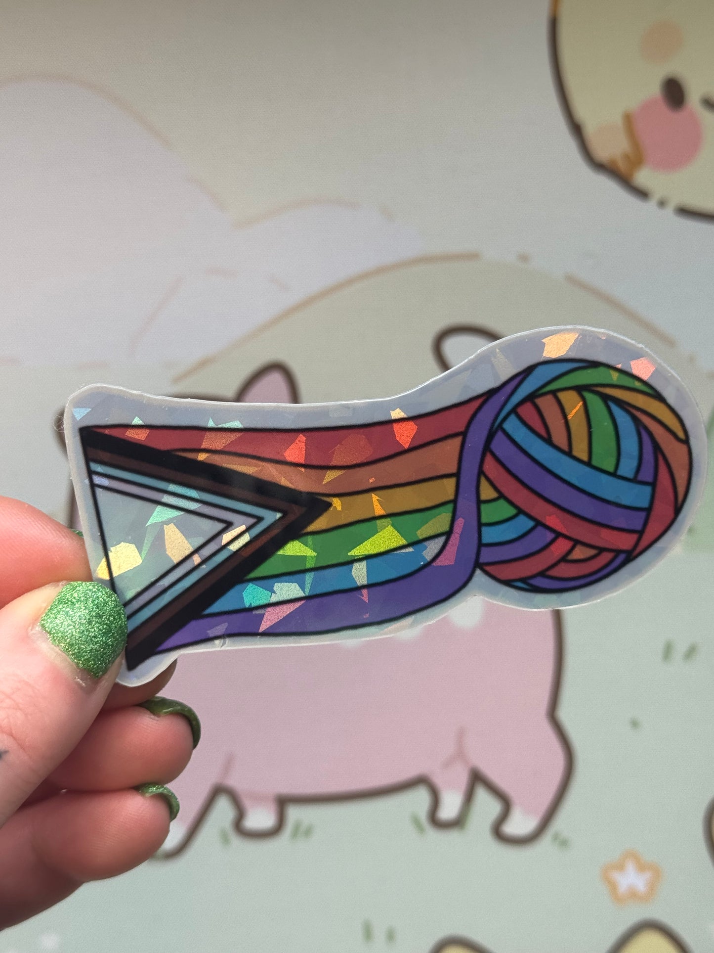 Pride flag sticker