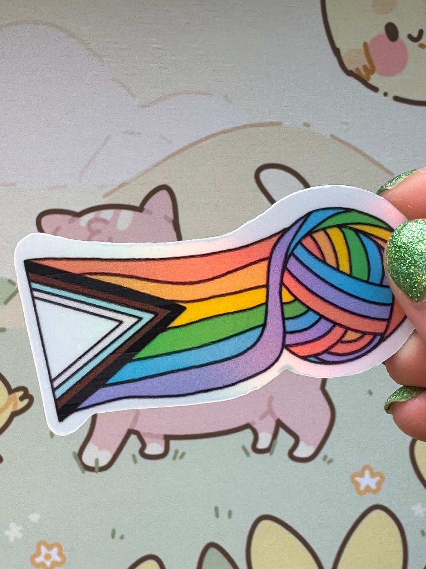 Pride flag sticker