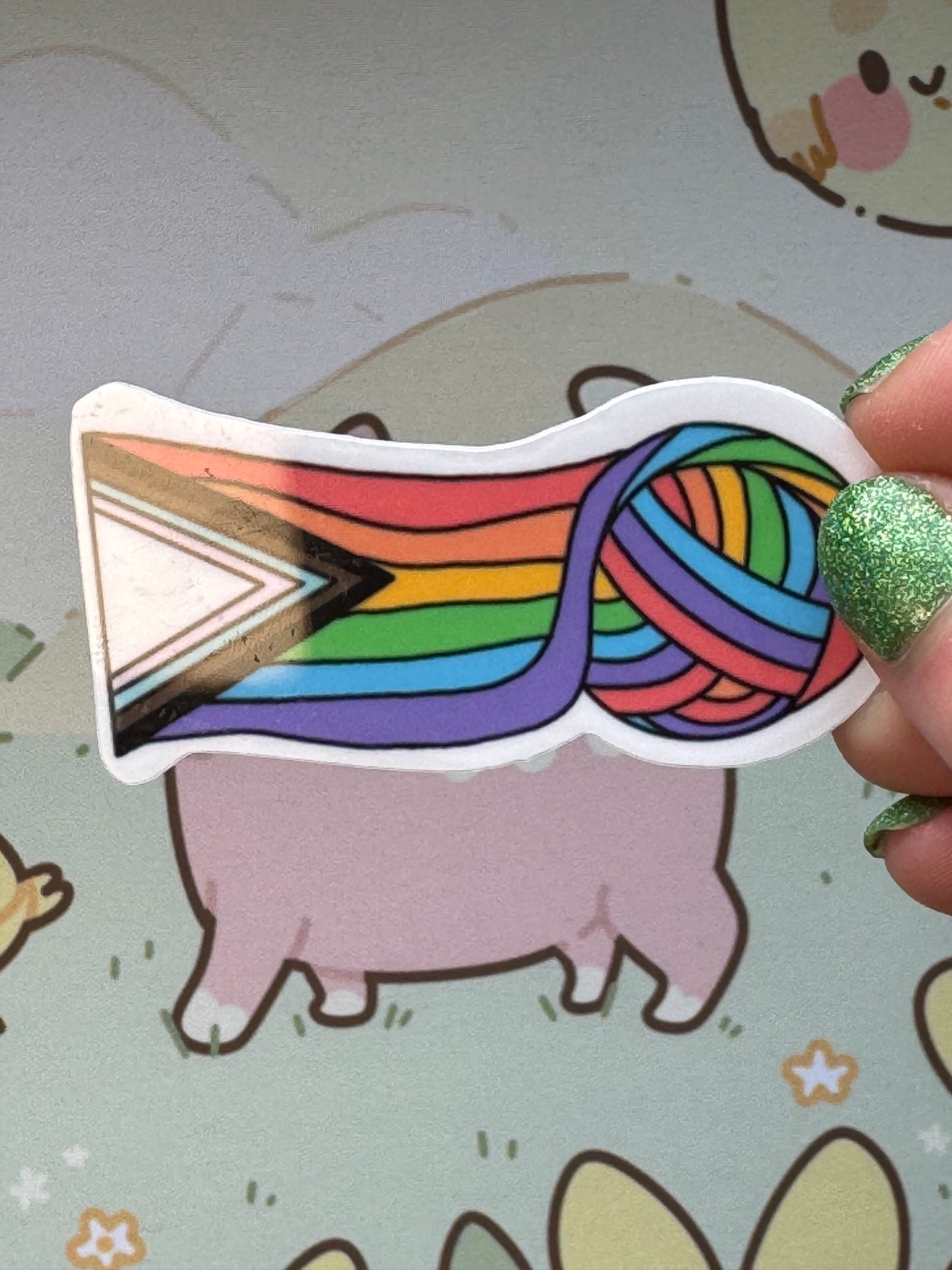 Pride flag sticker