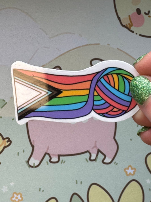 Pride flag sticker