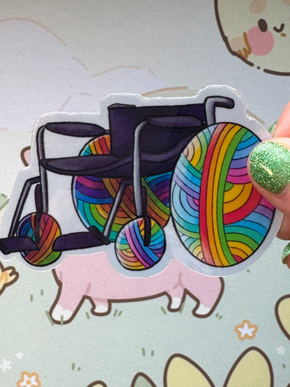 Wheelchair sticker