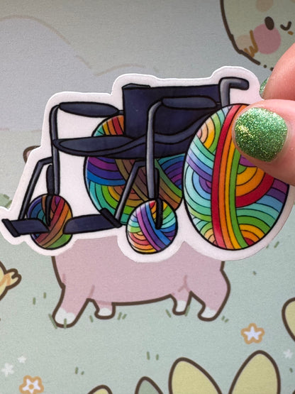 Wheelchair sticker