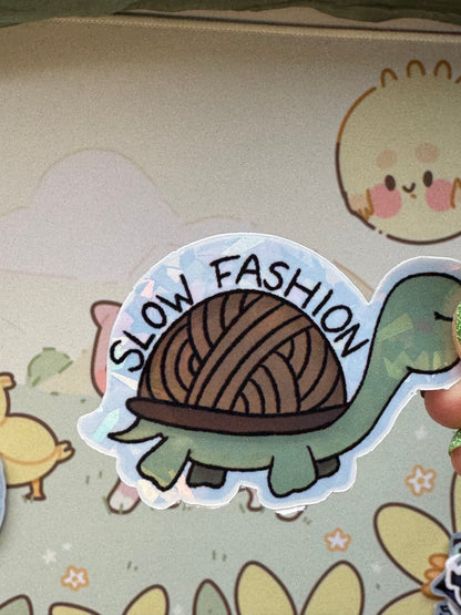 Slow fashion sticker