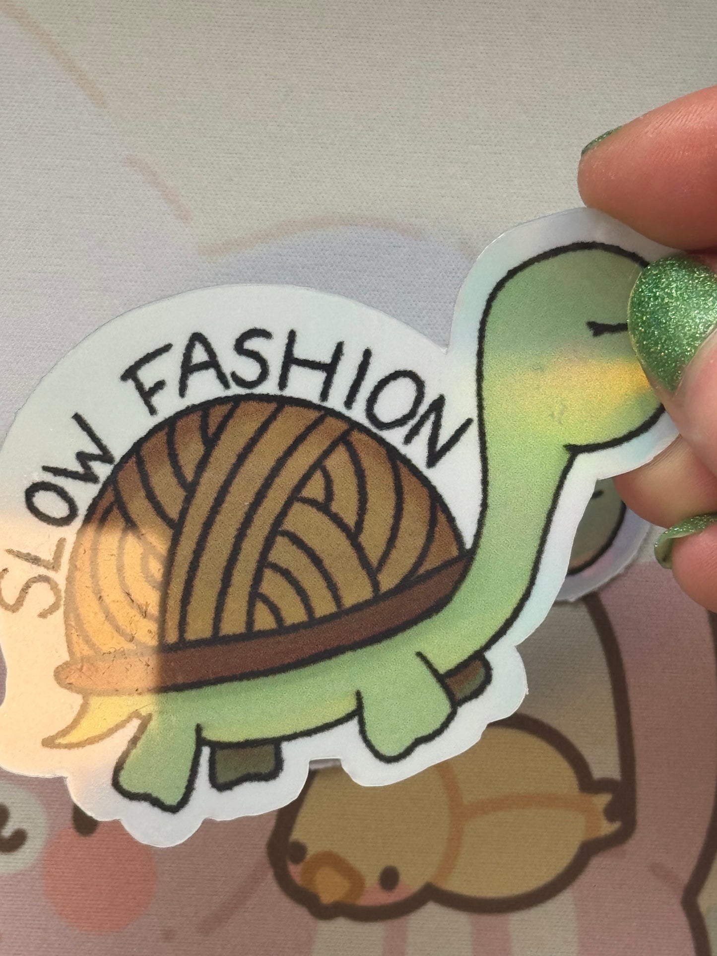 Slow fashion sticker