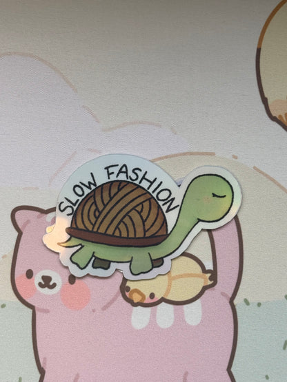 Slow fashion sticker