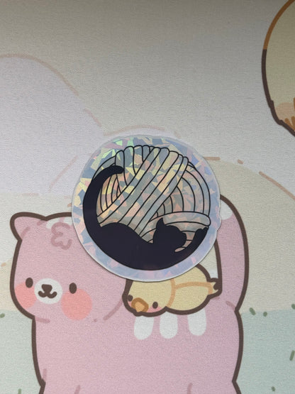 Cat moon sticker
