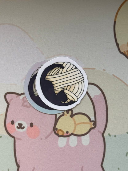 Cat moon sticker