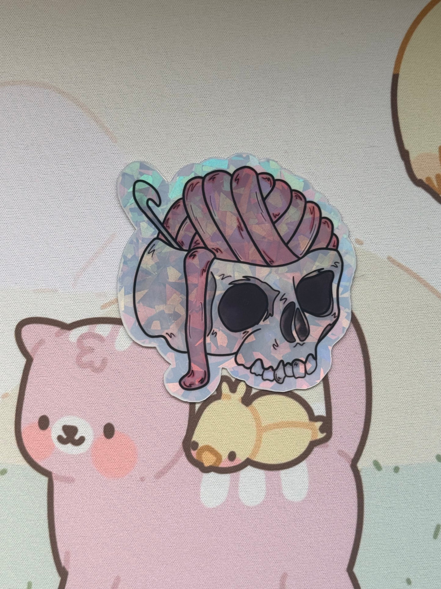Skull sticker