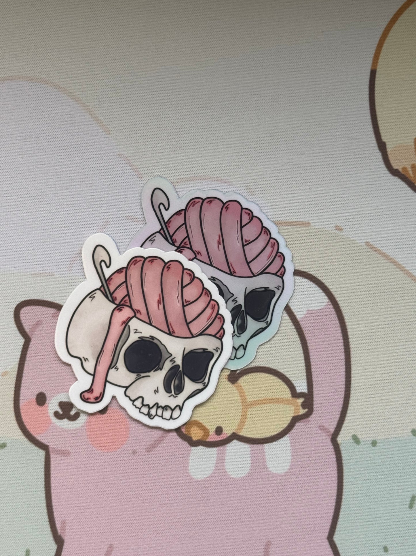 Skull sticker