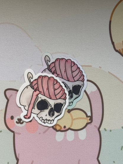 Skull sticker