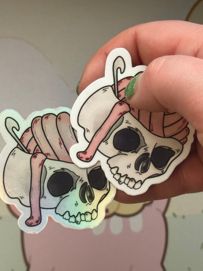 Skull sticker