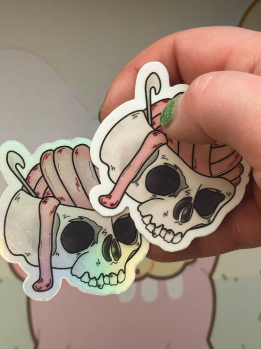 Skull sticker