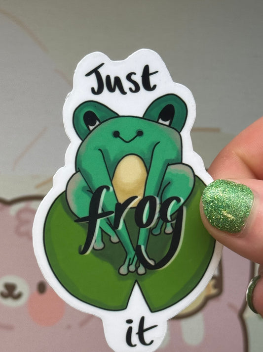 Frog it sticker