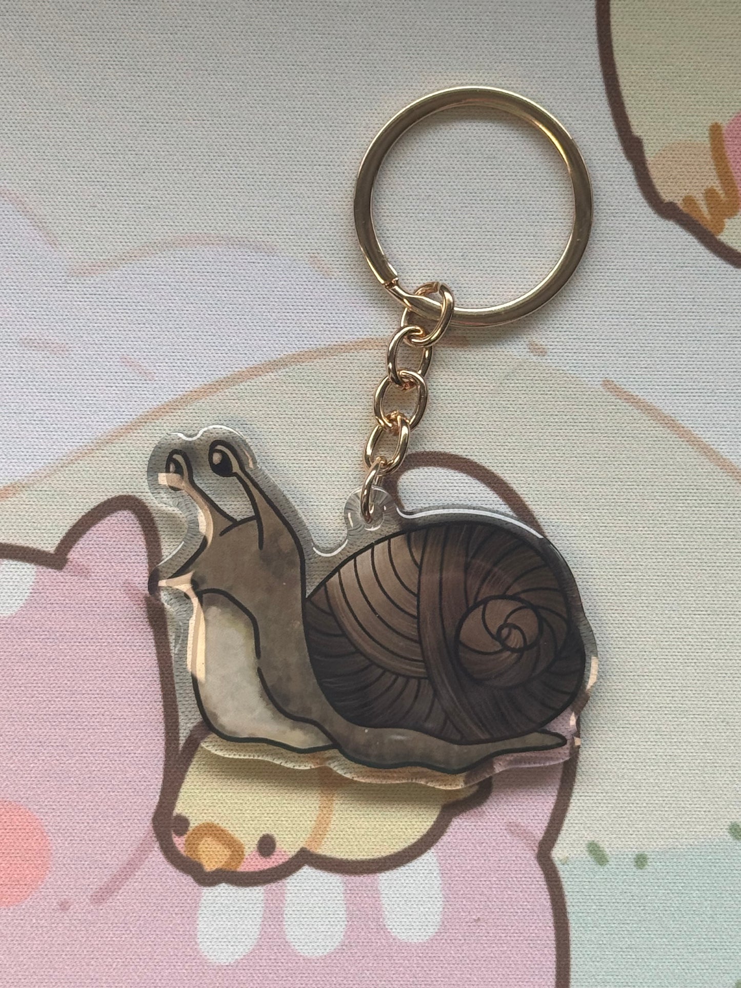 Snail keyring