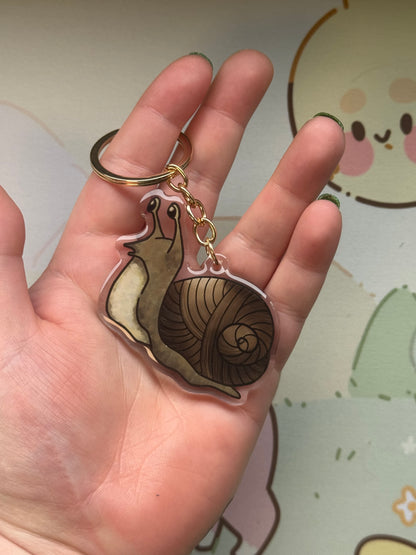 Snail keyring