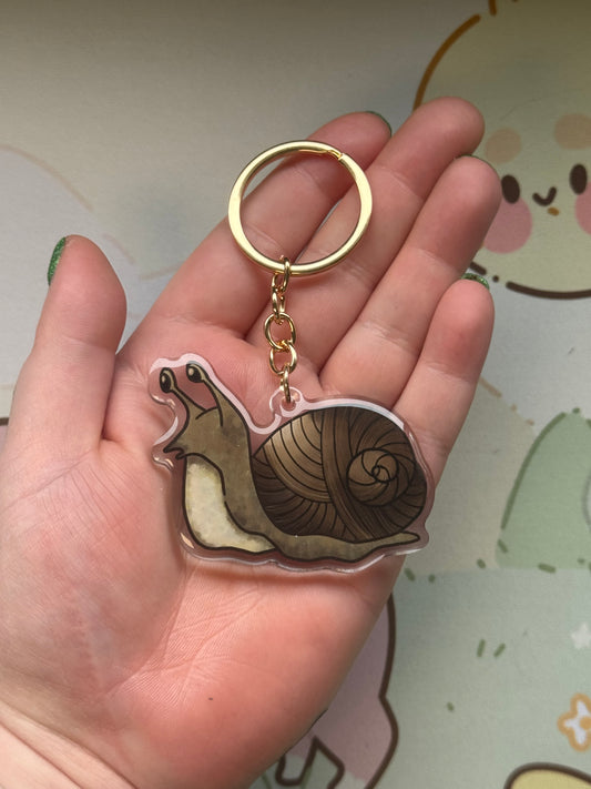 Snail keyring