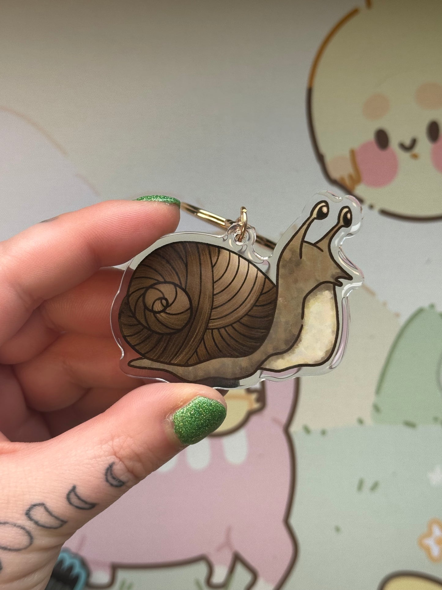 Snail keyring