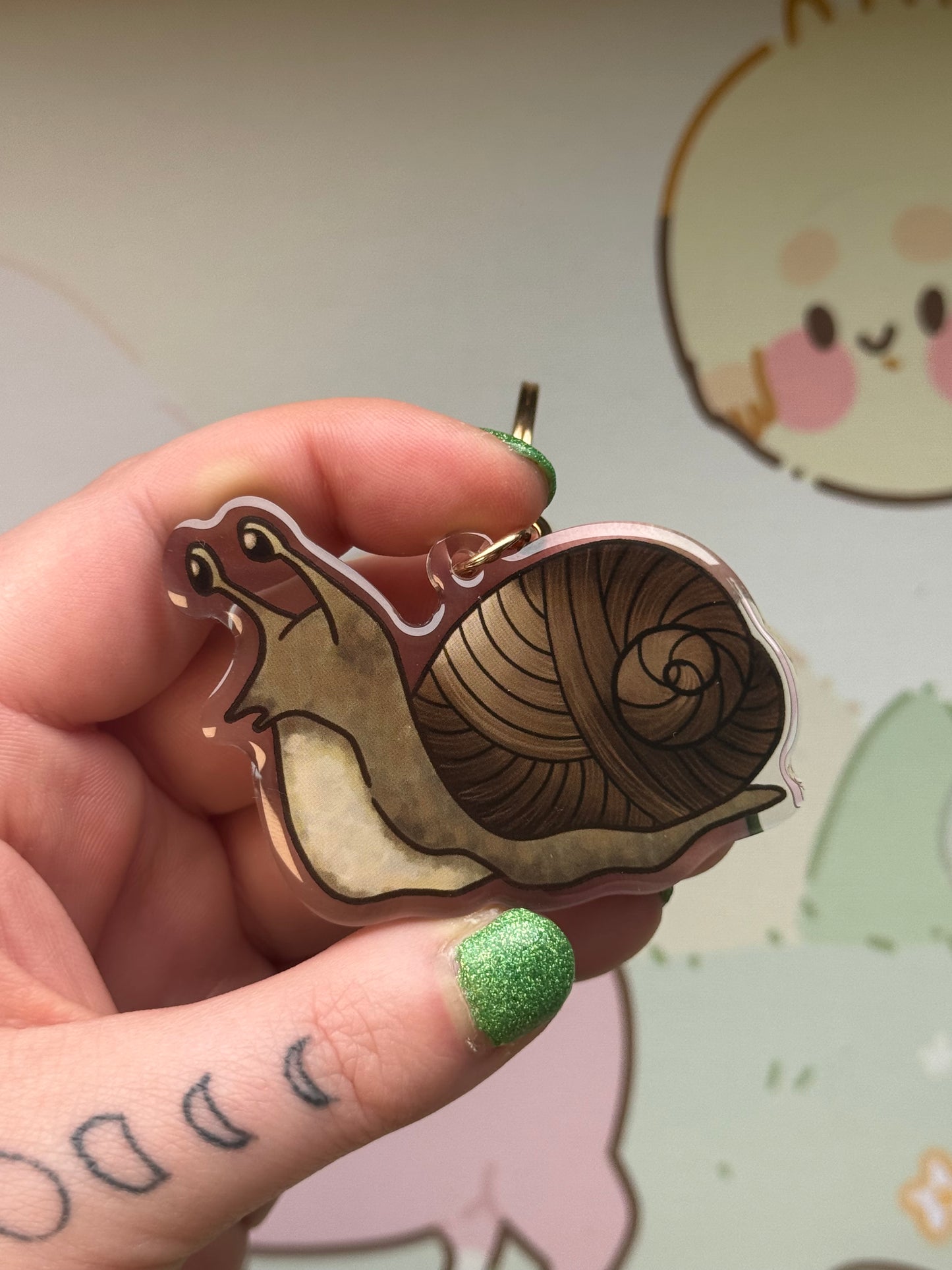Snail keyring