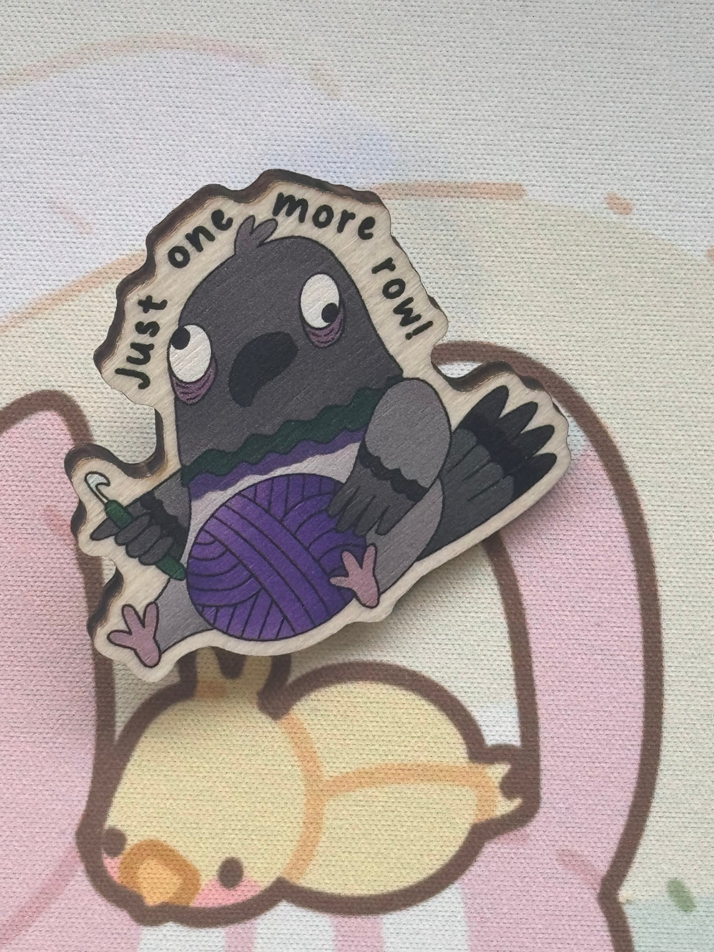 Pigeon wooden pin- just one more row