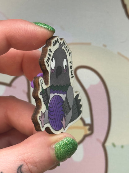 Pigeon wooden pin- just one more row