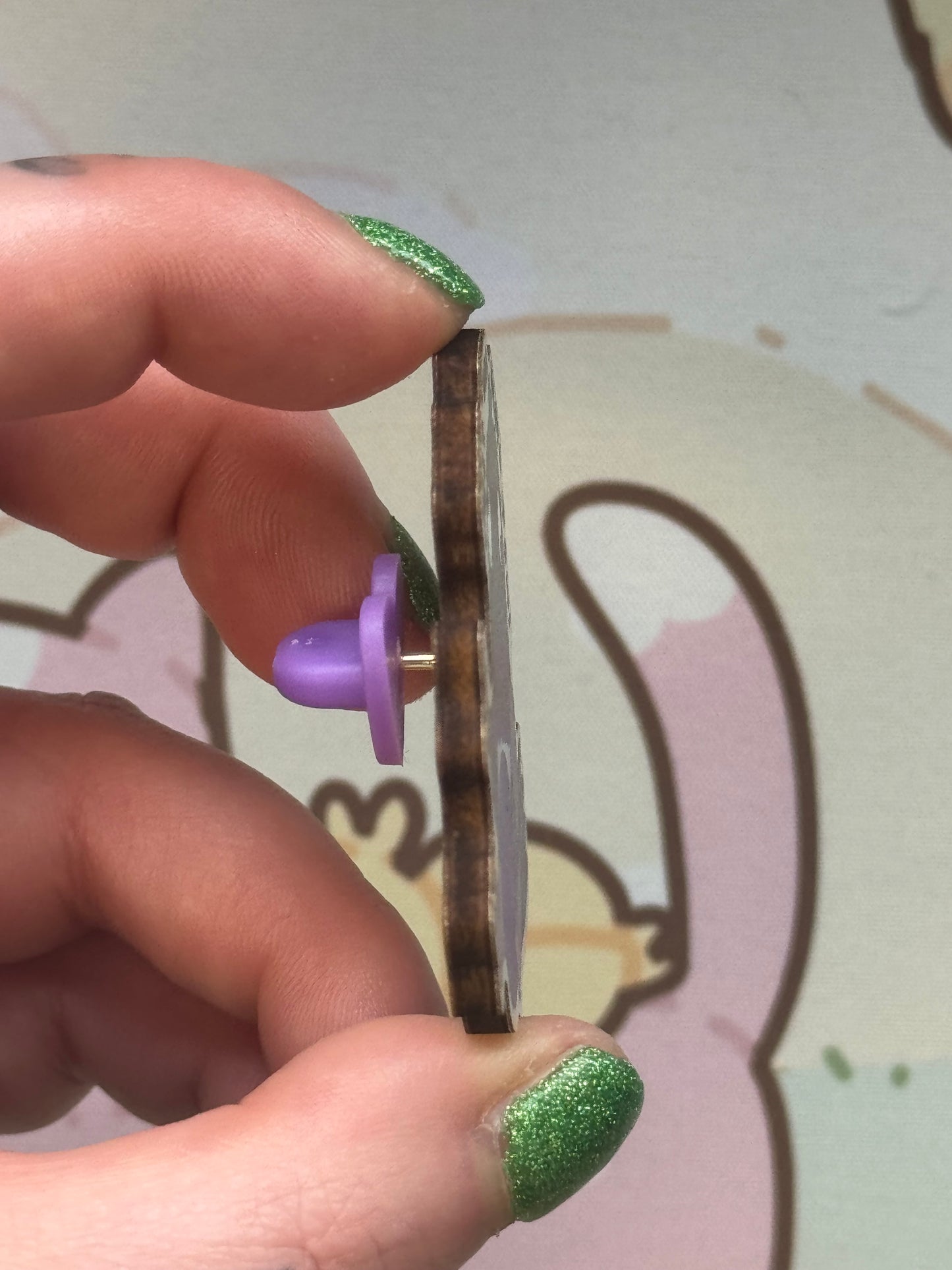 Pigeon wooden pin- just one more row