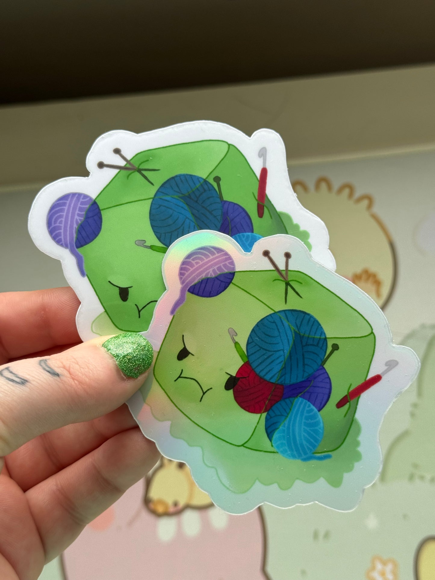 Gelatinous cube sticker