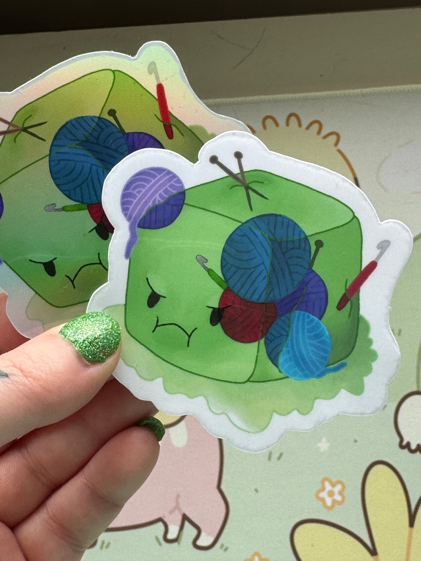Gelatinous cube sticker