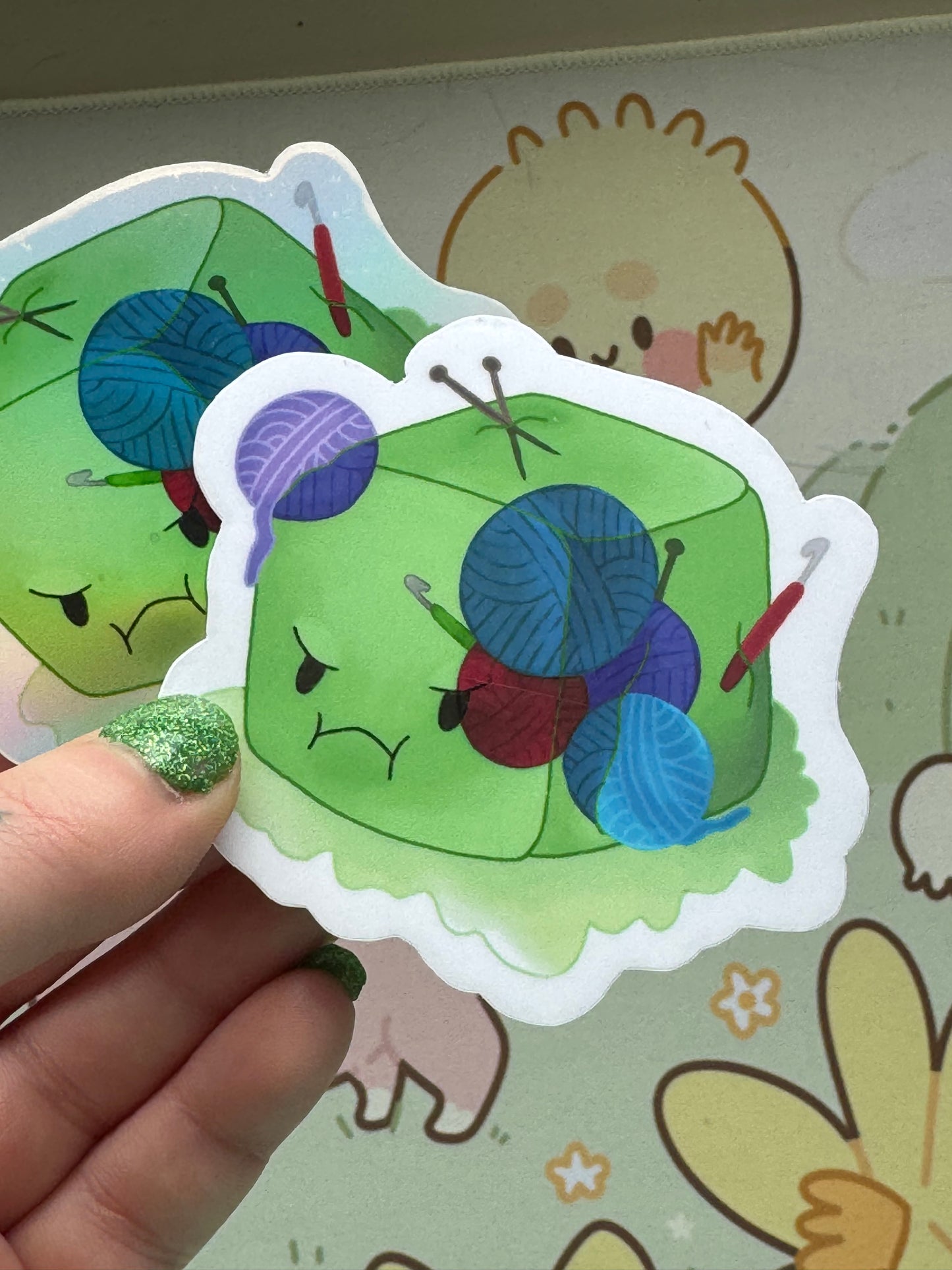 Gelatinous cube sticker