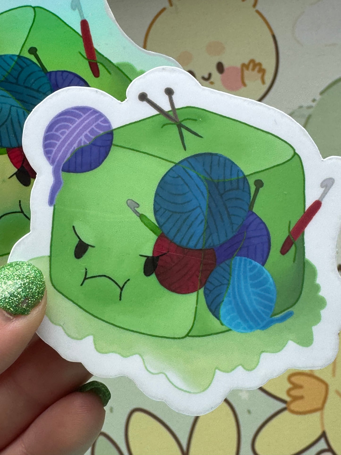 Gelatinous cube sticker