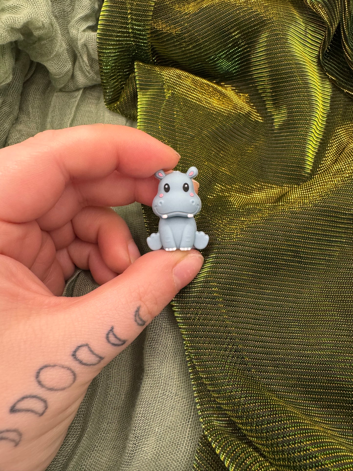 Hippo 3D crochet hook