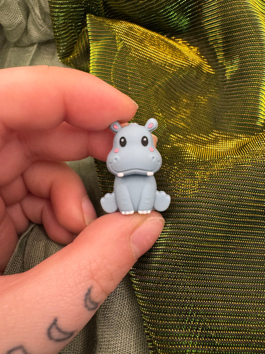 Hippo 3D crochet hook