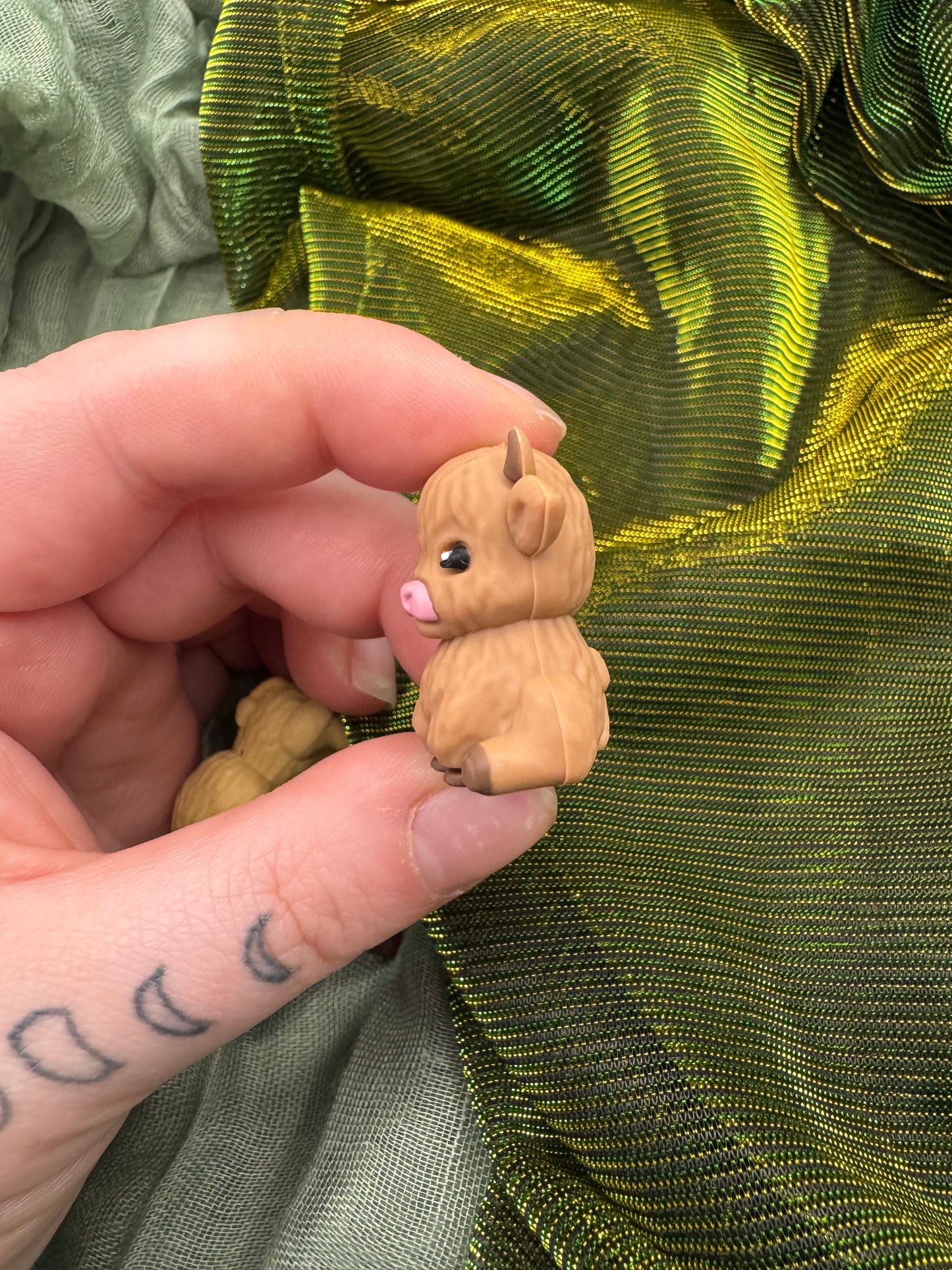 Highland cow 3D crochet hook