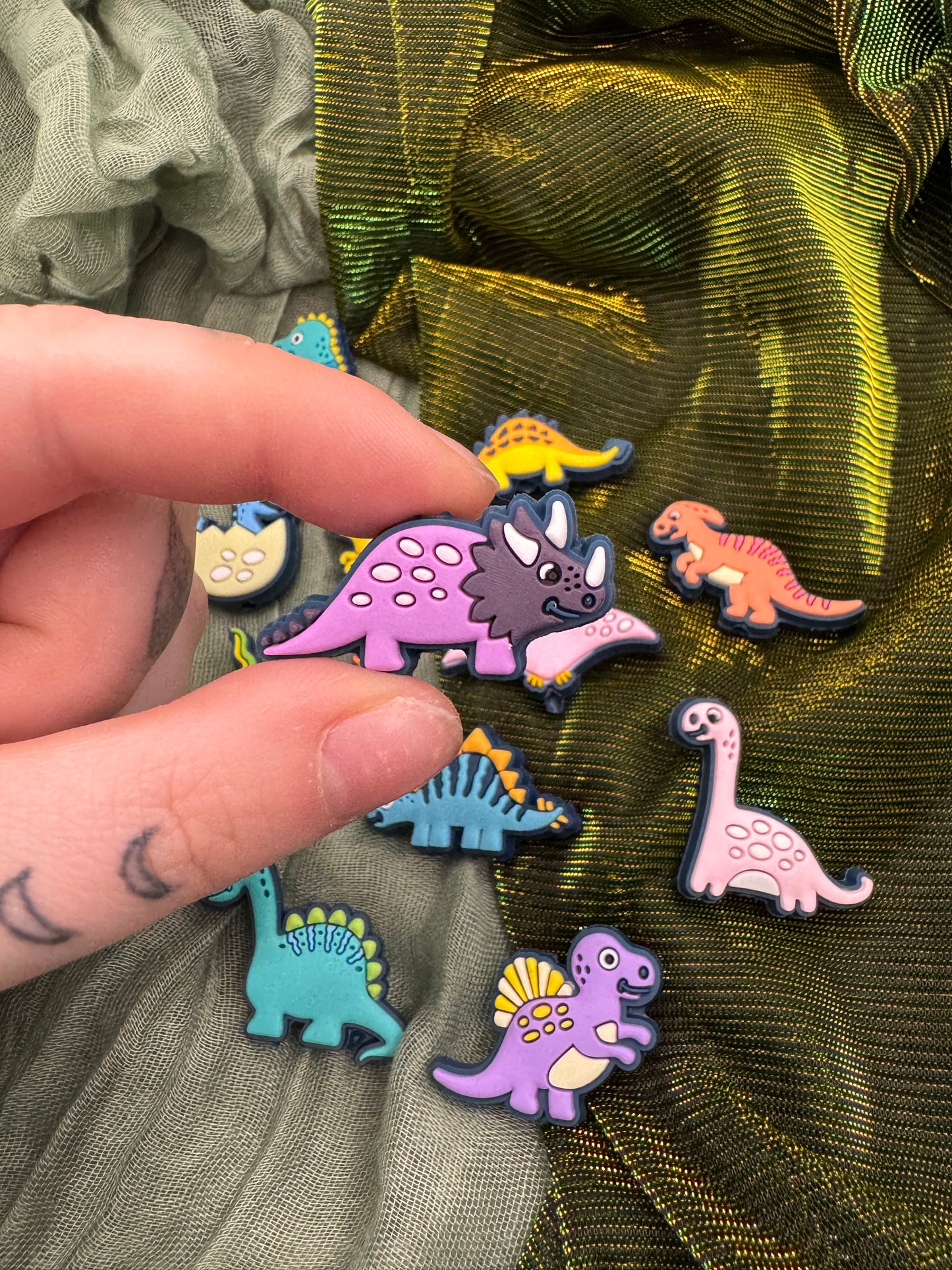 Dinosaur crochet hook