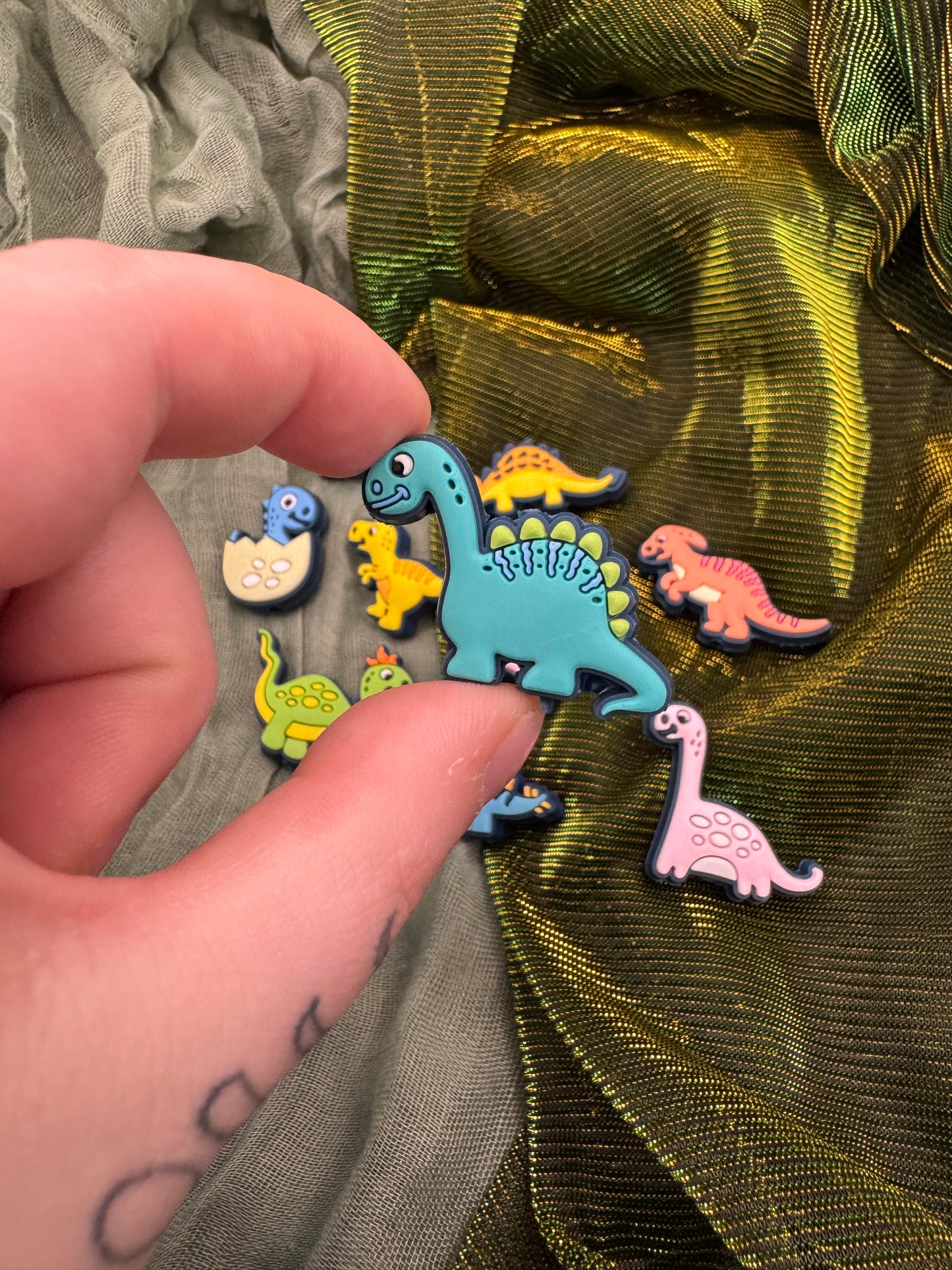 Dinosaur crochet hook