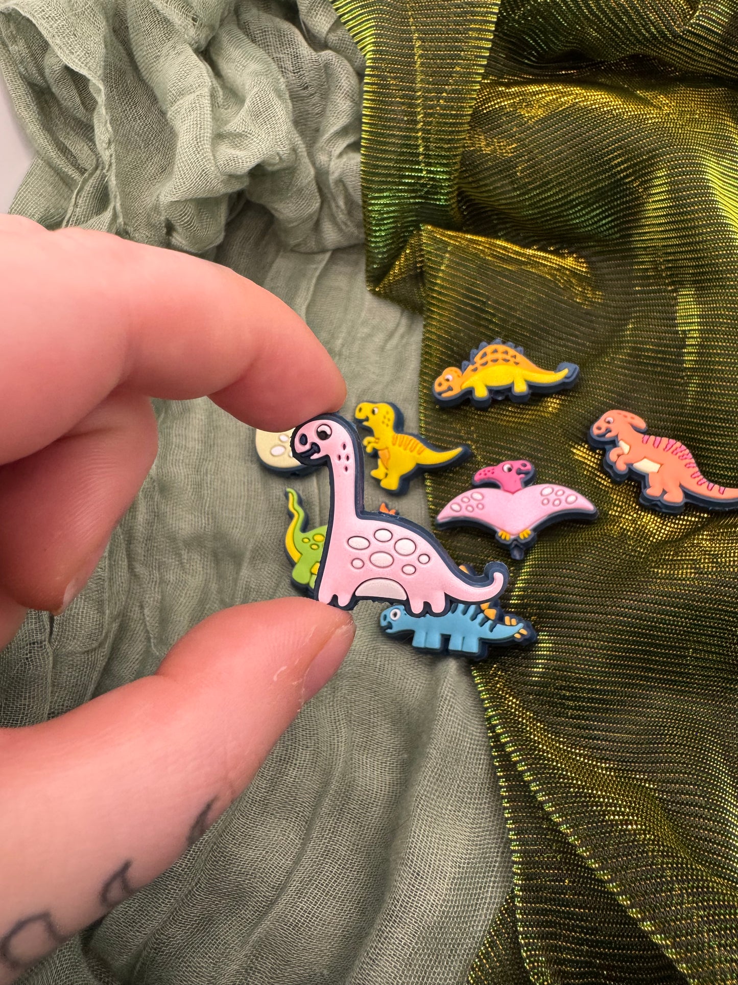 Dinosaur crochet hook
