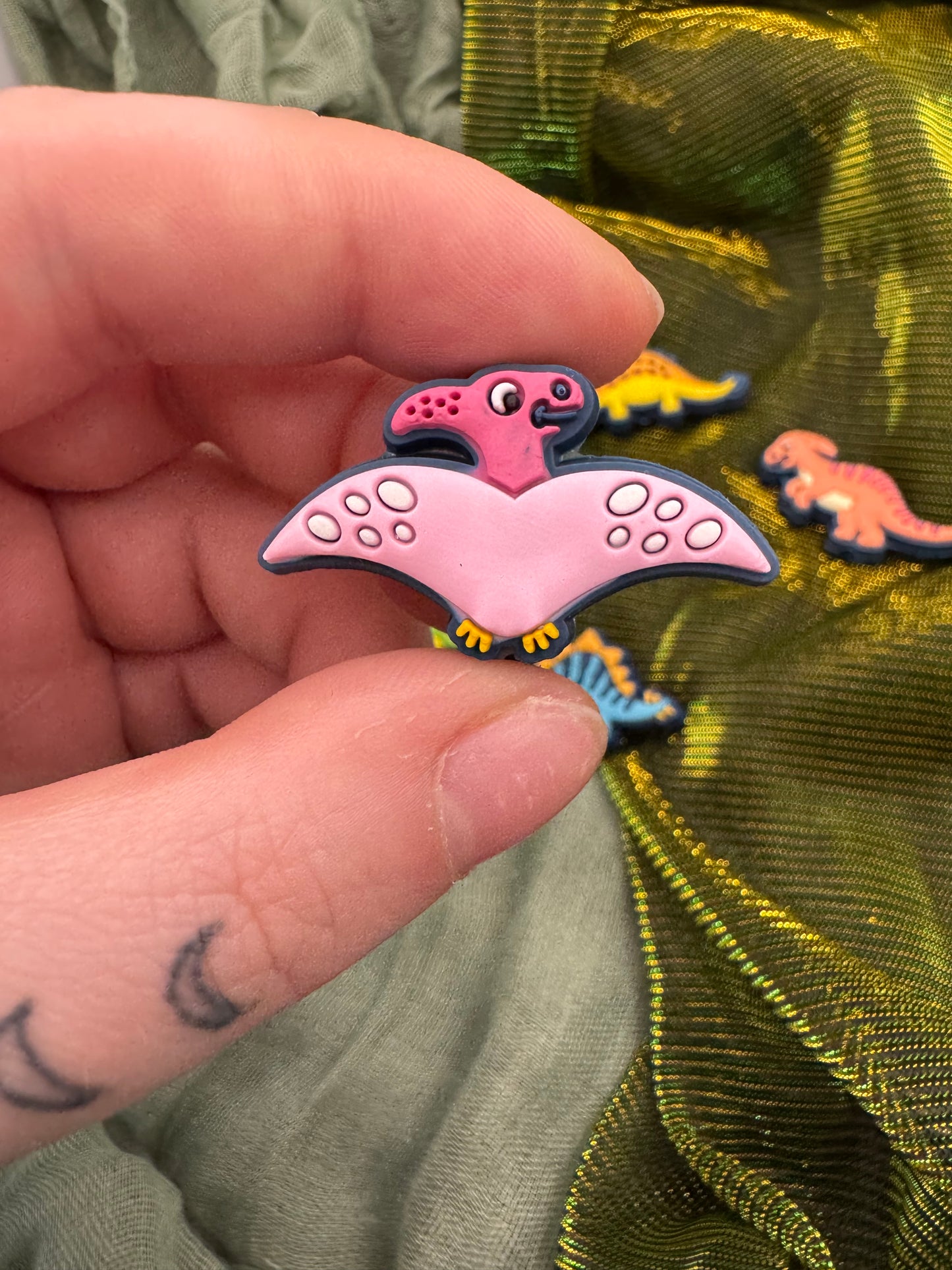 Dinosaur crochet hook