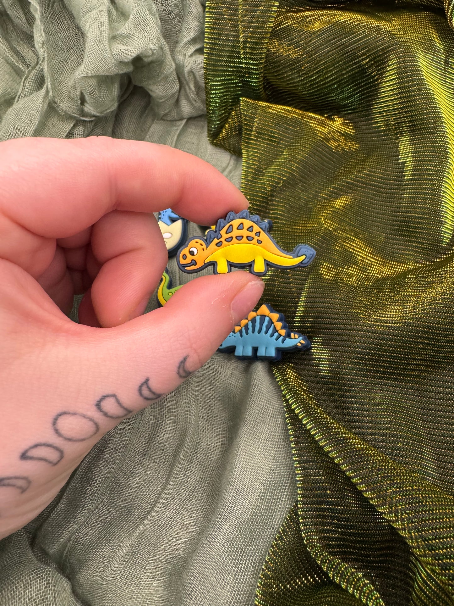 Dinosaur crochet hook