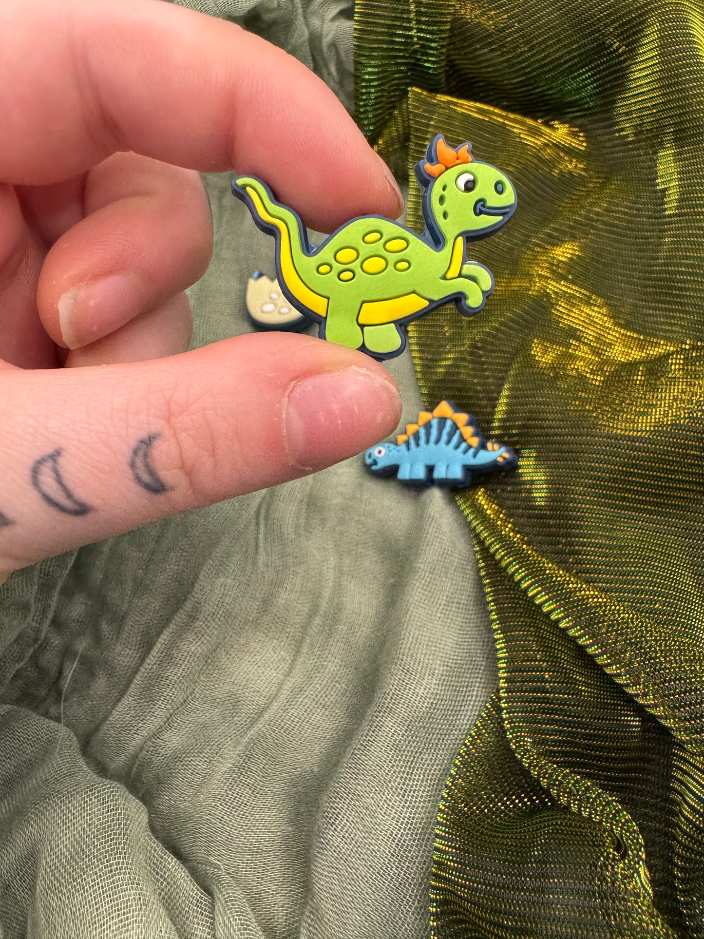 Dinosaur crochet hook