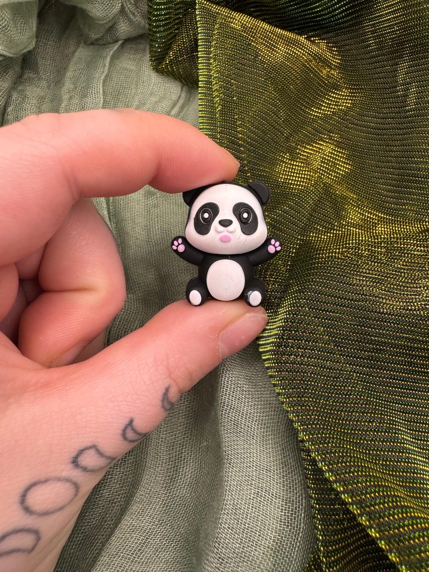 Panda bear 3D crochet hook